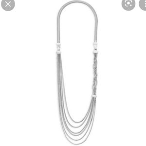 Nwt convertible silver necklace